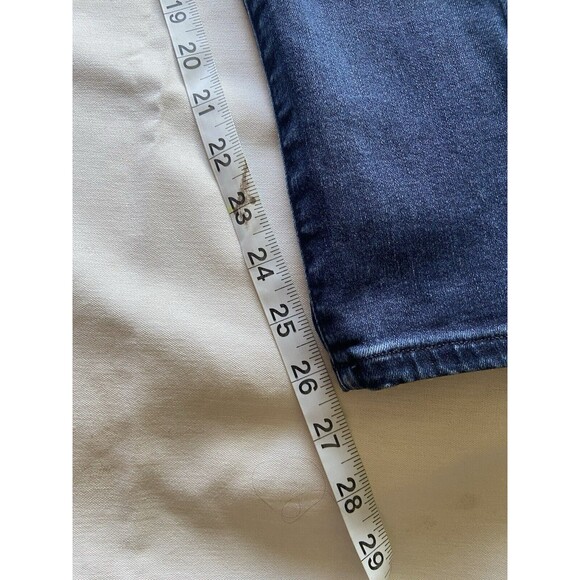 Express Jeans Womens 4R Skinny Mid Rise Stretch Dark Wash Blue Soft Playtime - Picture 12 of 14